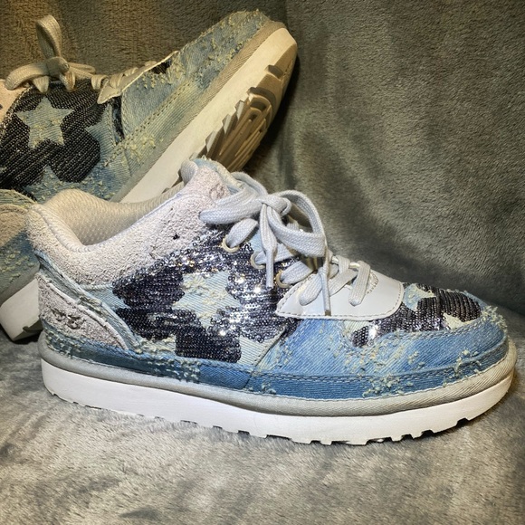 🩵UGG Distressed Denim Sequins Shoes - Picture 5 of 10
